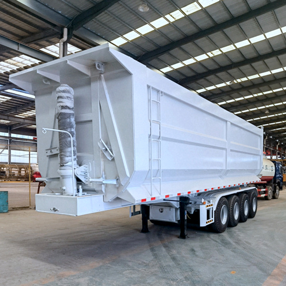 3 Axles 80 Tons U Shape Tipper Trailer