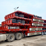 3 4 5 Axles Container Flatbed Trailer