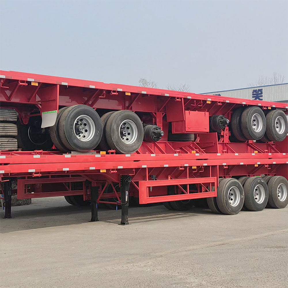 3 4 5 Axles Container Flatbed Trailer