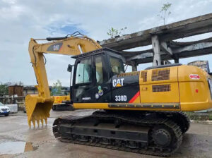 CAT 330D excavator with high bucket capacity and reliable engine for sale.