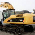 CAT 330DL excavator showcasing specifications and performance features.