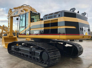 CAT 345BL excavator with durable bucket and crane features, priced to fit your needs.
